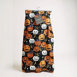 Cynthia Rowley Throw Blanket Fleece Vintage Retro Halloween Pumpkins Bats NWT 🎃